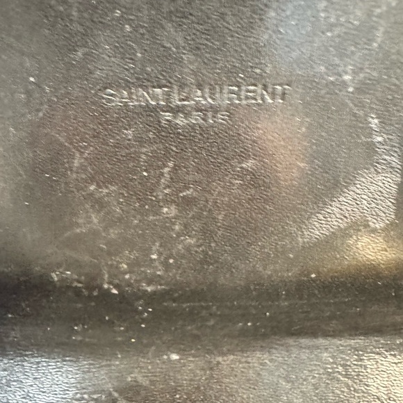Saint Laurent Paris Black Leather Flap Wallet Made in Italy - Picture 5 of 11